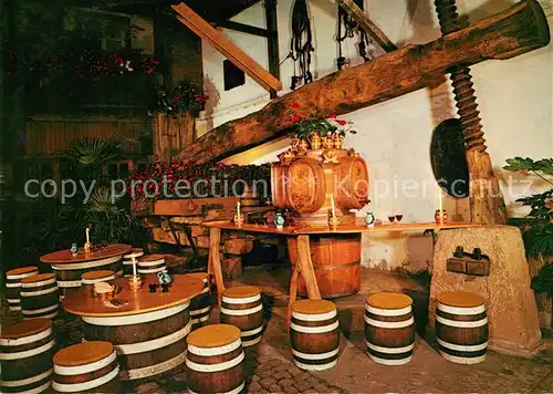 AK / Ansichtskarte Gengenbach Weinstube A. Frei Zunftbrennerei Kat. Gengenbach Schwarzwald