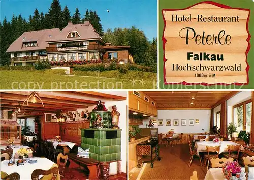 AK / Ansichtskarte Falkau Hotel Restaurant Peterle Kat. Feldberg (Schwarzwald)