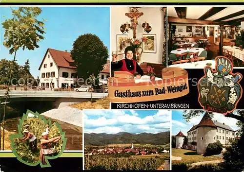 AK / Ansichtskarte Kirchhofen Breisgau Gasthaus und Weinstube zum Bad Kat. Ehrenkirchen