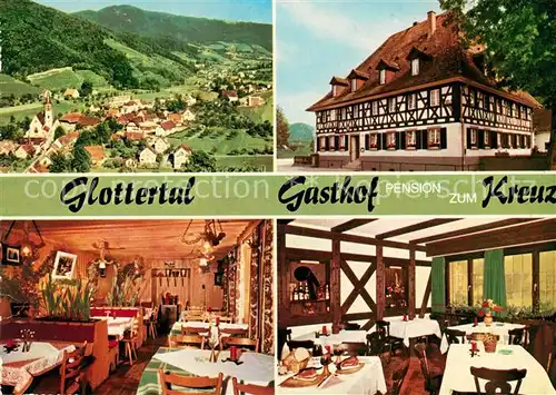 AK / Ansichtskarte Glottertal Gasthaus Pension zum Kreuz Kat. Glottertal Schwarzwald