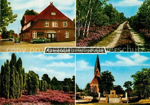 AK / Ansichtskarte Ramelsloh Hotel Pension Kirche Landschaftspanorama Lueneburger Heide Kat. Seevetal