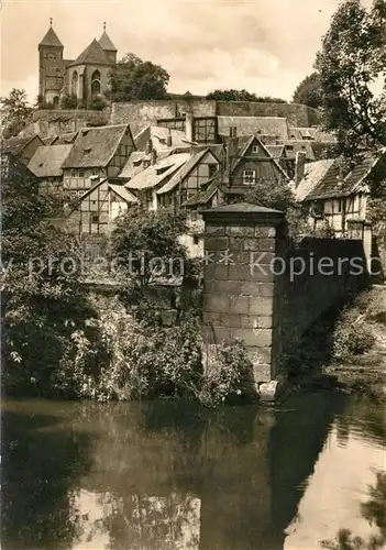 AK / Ansichtskarte Quedlinburg Blick auf den Dom Kat. Quedlinburg