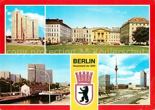 AK / Ansichtskarte Berlin Leninplatz Theater Kammerspiele Fischerinsel Alexanderplatz Hauptstadt der DDR Kat. Berlin