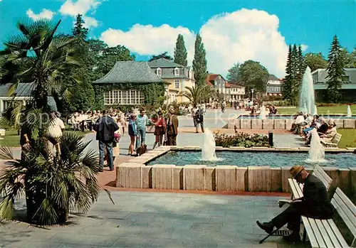 AK / Ansichtskarte Bad Nenndorf Partie im Kurpark Wasserspiele Kat. Bad Nenndorf