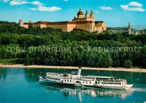 Dampfer Seitenrad Johann Strauss Stift Melk Wachau Kat. Schiffe