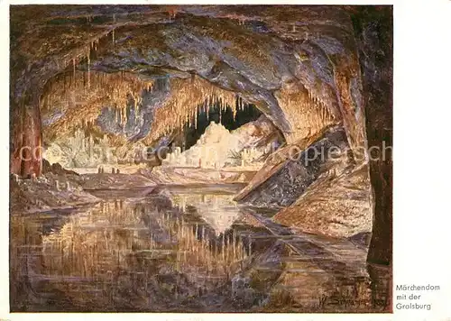 Hoehlen Caves Grottes Maerchendom Gralsburg Feengrotten Saalfeld  Kat. Berge