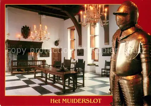 Muiderslot Rittersaal Ritterruestung Kat. Muiden