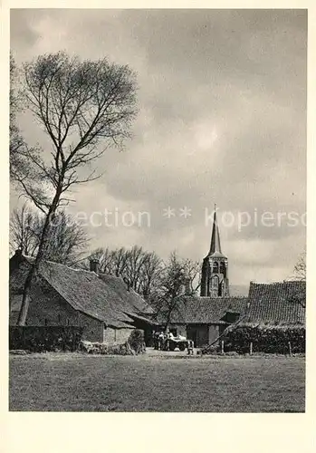 AK / Ansichtskarte Moergestel Bauernhof Kirchturm Kat. Niederlande