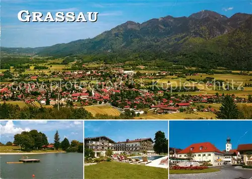 AK / Ansichtskarte Grassau Chiemgau Bayerische Alpen Panorama Ortsansichten Kat. Grassau