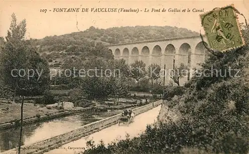 AK / Ansichtskarte Fontaine de Vaucluse Le Pont de Gallas et le Canal Kat. Fontaine de Vaucluse