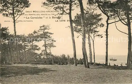 AK / Ansichtskarte Arcachon Gironde Foret des Abatilles Route ou TIR La Corniche et le Bassin Kat. Arcachon