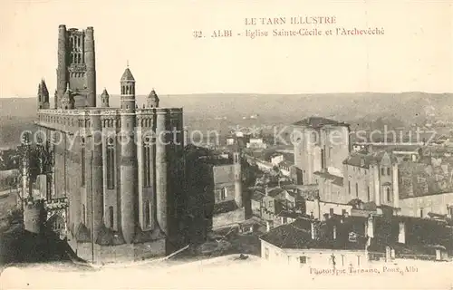 AK / Ansichtskarte Albi Tarn Eglise Sainte Cecile et l Archeveche Kat. Albi