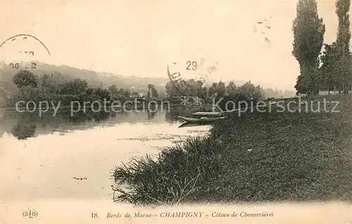 AK / Ansichtskarte Champigny Marne Bords de Marne Coteau de Chennevieres Kat. Champigny