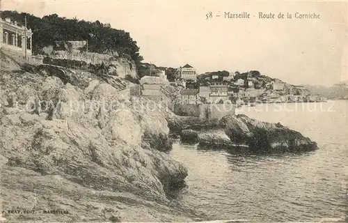 Marseille Bouches du Rhone Route de la Corniche