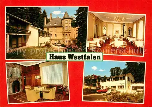 AK / Ansichtskarte Bad Sachsa Harz Haus Westfalen Muetterkurheim  Kat. Bad Sachsa