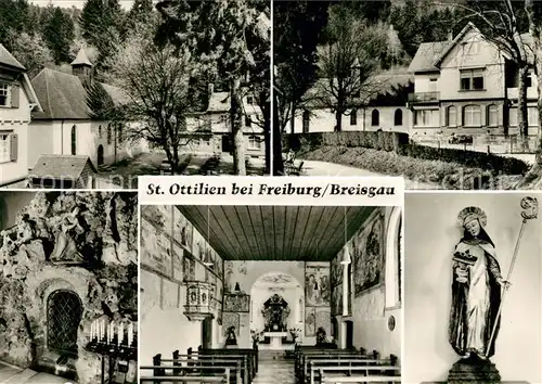 AK / Ansichtskarte St Ottilien Freiburg Kirche innen Kat. Freiburg im Breisgau