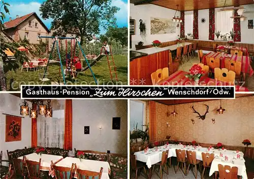 AK / Ansichtskarte Wenschdorf Gasthaus Pension zum Hirschen Kat. Miltenberg