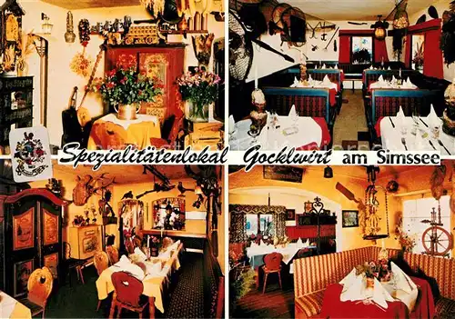 AK / Ansichtskarte Stephanskirchen Simssee Spezialitaetenrestaurant Gocklwirt Kat. Stephanskirchen