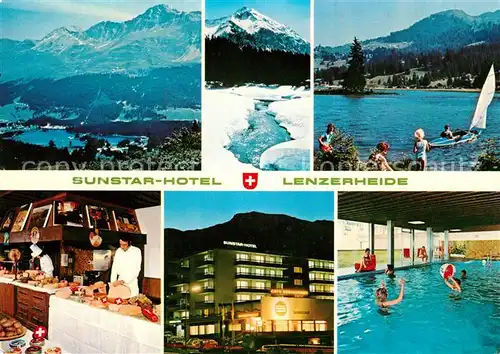 AK / Ansichtskarte Lenzerheide GR Sunstar Hotel Seepartie Hallenbad
