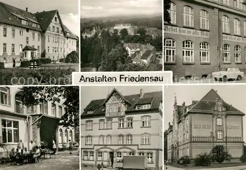 AK / Ansichtskarte Friedensau Anstalten Altersheim Schule Erholungsheim Verwaltungsgebaeude Kat. Moeckern Burg