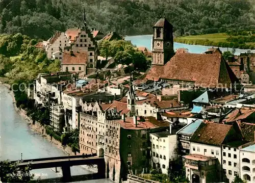 AK / Ansichtskarte Wasserburg Inn Blick auf die Altstadt mit Kirche Kat. Wasserburg a.Inn