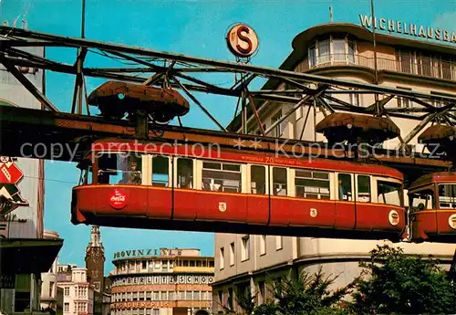 AK / Ansichtskarte Elberfeld Barmen Doeppersberg Schwebebahn