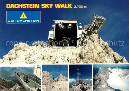 AK / Ansichtskarte Seilbahn Dachstein Sky Walk Hunerkogel Felswand  Kat. Bahnen