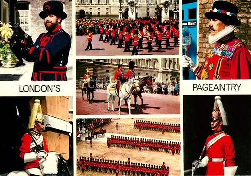 AK / Ansichtskarte Leibgarde Wache London Pageantry Queen Elizabeth II. Prince Philip Kat. Polizei