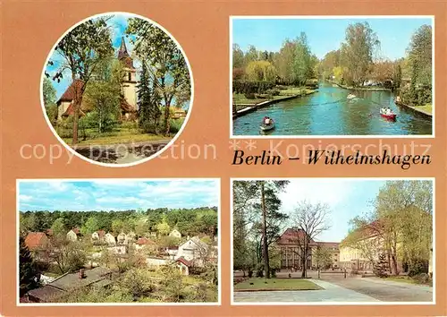 AK / Ansichtskarte Wilhelmshagen Berlin Taborkirche Neu Venedig Mueggelspreearm Puettberge Kat. Berlin