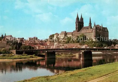 AK / Ansichtskarte Meissen Elbe Sachsen Dom Albrechtsburg Kat. Meissen