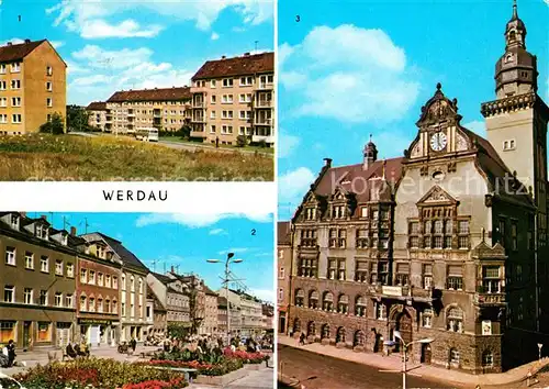AK / Ansichtskarte Werdau Sachsen Markt Rathaus Kat. Werdau