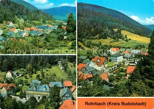 AK / Ansichtskarte Rohrbach Saalfeld Panoramen