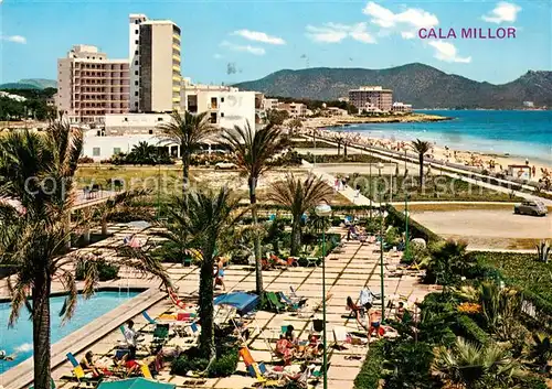 AK / Ansichtskarte Cala Millor Mallorca Fliegeraufnahme Strand Kat. Islas Baleares Spanien