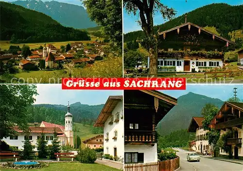 AK / Ansichtskarte Sachrang Chiemgau Kirche Panorama Kat. Aschau i.Chiemgau