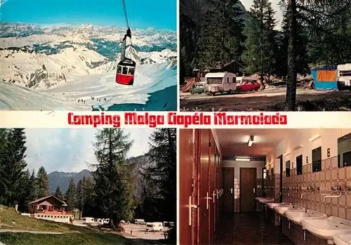 AK / Ansichtskarte Belluno Camping Malga Ciapela Marmolada Winteraufnahme