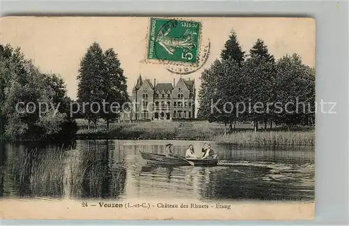 AK / Ansichtskarte Vouzon Chateau des Rhuets Etang Kat. Vouzon