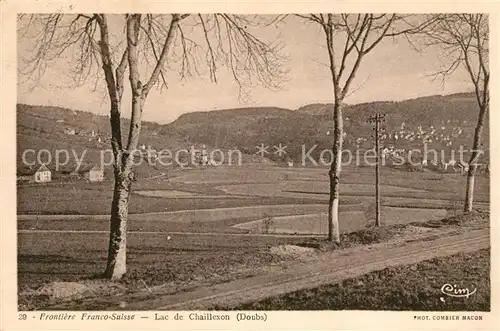 AK / Ansichtskarte Lac de Chaillexon Frontiere Franco Suisse Kat. Les Brenets