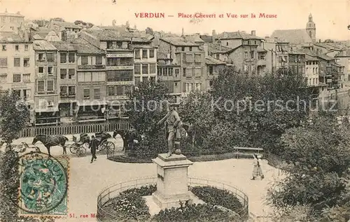 AK / Ansichtskarte Verdun Meuse Place Chevert et vue sur la Meuse Kat. Verdun