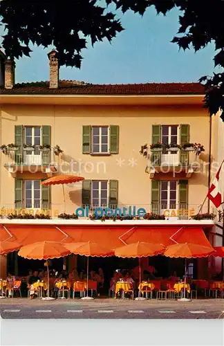 AK / Ansichtskarte Ascona TI Restaurant Cafe al Pontile Kat. Ascona