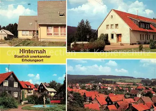 AK / Ansichtskarte Hinternah Bungalows Ferienheim Friedrich List Parkanlage Blick vom Muehlberg Kat. Nahetal Waldau