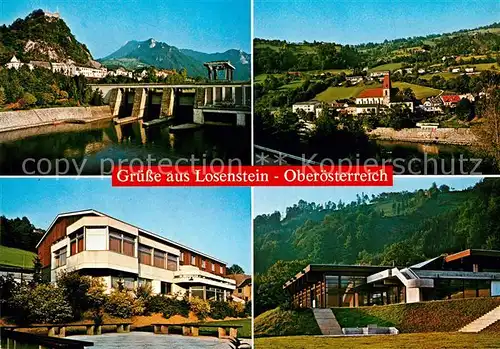 AK / Ansichtskarte Losenstein Stauwerk Jugendherberge Badeanlage Kat. Losenstein