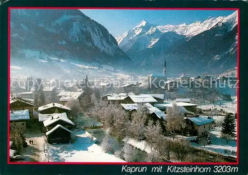 AK / Ansichtskarte Kaprun Winterpanorama mit Kitzsteinhorn Hohe Tauern Kat. Kaprun
