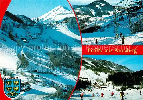 AK / Ansichtskarte Annaberg Niederoesterreich Panorama Wintersportplatz Alpen Kat. Annaberg