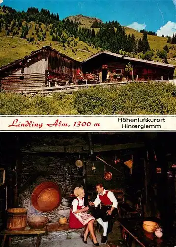 AK / Ansichtskarte Hinterglemm Saalbach Lindling Alm