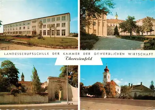 AK / Ansichtskarte Theresienfeld Landesberufsschule der Kammer der Gewerblichen Wirtschaft Kirche Kat. Theresienfeld