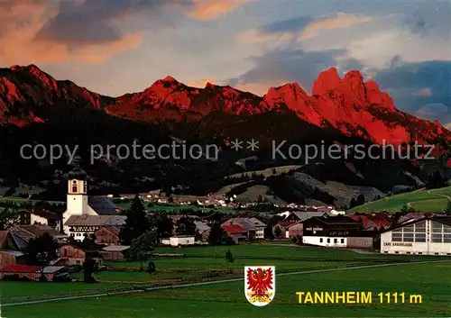 AK / Ansichtskarte Tannheim Tirol Abendrot an Rotflueh und Gimpel Tannheimer Berge Kat. Tannheim