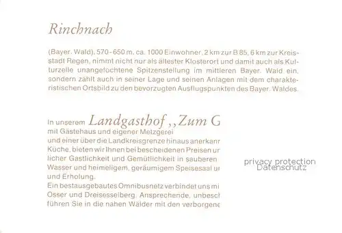 AK / Ansichtskarte Rinchnach  Kat. Rinchnach