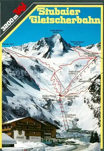 AK / Ansichtskarte Seilbahn Stubaier Gletscherbahn Alpenhotel Mutterberg Kat. Bahnen