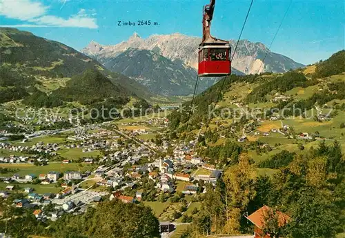 AK / Ansichtskarte Seilbahn Hochjochbahn Schruns Tschagguns Zimba  Kat. Bahnen