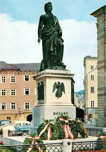 AK / Ansichtskarte Mozart Wolfgang Amadeus Denkmal Salzburg  Kat. Komponist